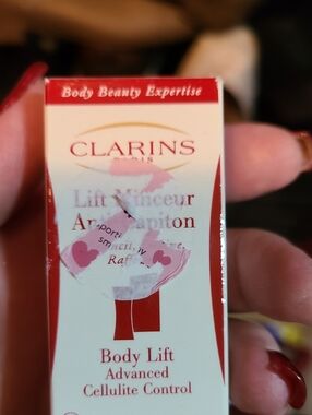Clarins White and Red Body Lift Advanced Cellulite Control Box
